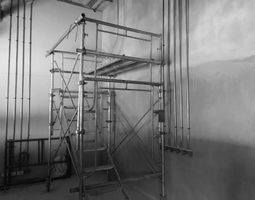 Aluminium scaffolding