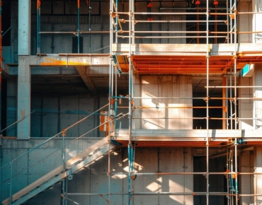 Double scaffolding for masons